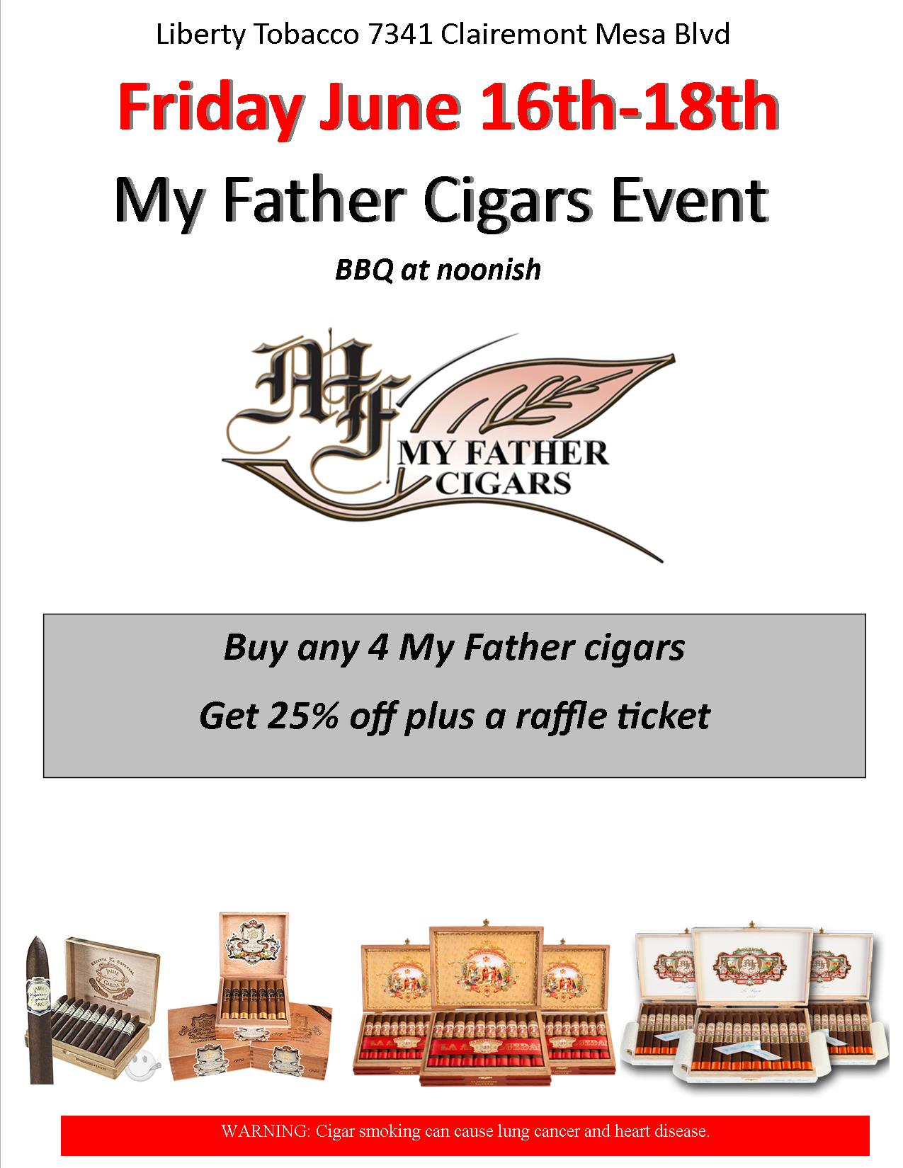 My Father Cigars Event at Liberty Tobacco